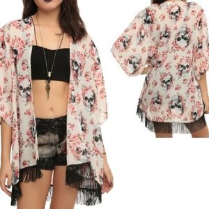 Hot Topic 2XL Skull Flower kimoto plus size